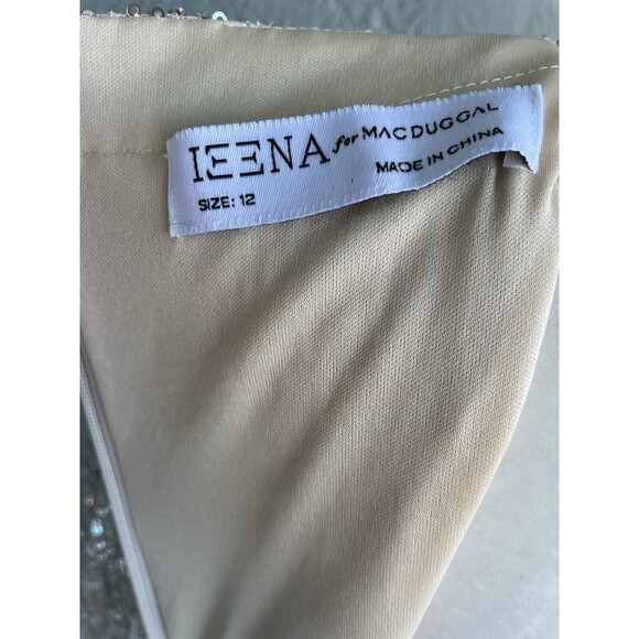 Mac Duggal Silver Sequin High Low Dress - Picture 8 of 8